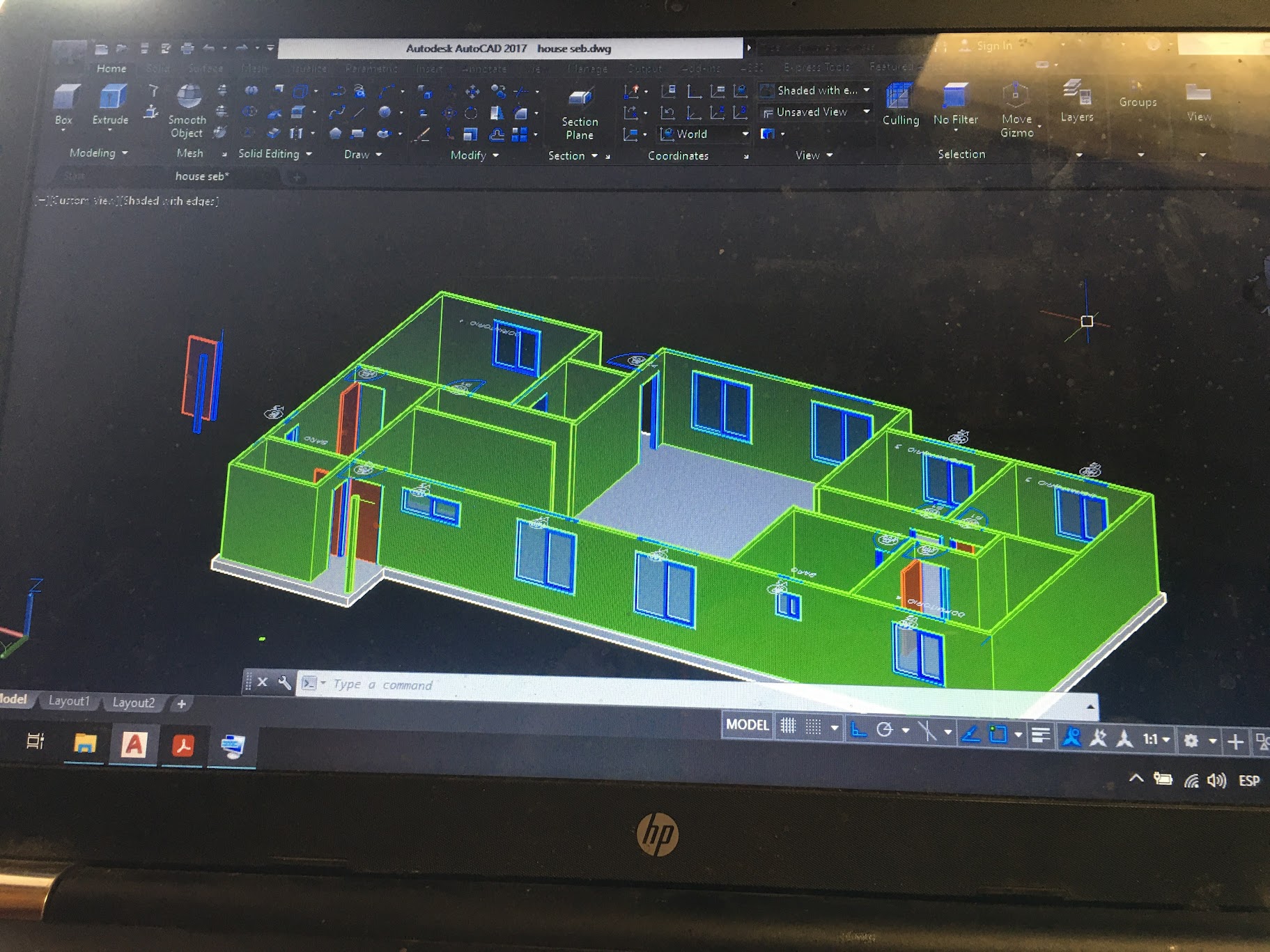Desarrollo planimetría proyecto Edificación Vivienda